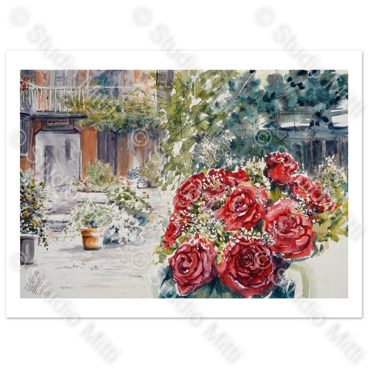 ROSE IN CORTILE DEL 4  SUL NAVIGLIO